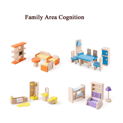 Onshine แกล้งเล่นฉาก DIY บทบาทเล่นอุปกรณ์เฟอร์นิเจอร์ไม้สไตล์:, Children Room, Bathroom, Living Room