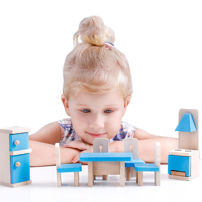 Onshine แกล้งเล่นฉาก DIY บทบาทเล่นอุปกรณ์เฟอร์นิเจอร์ไม้สไตล์:, Children Room, Bathroom, Living Room