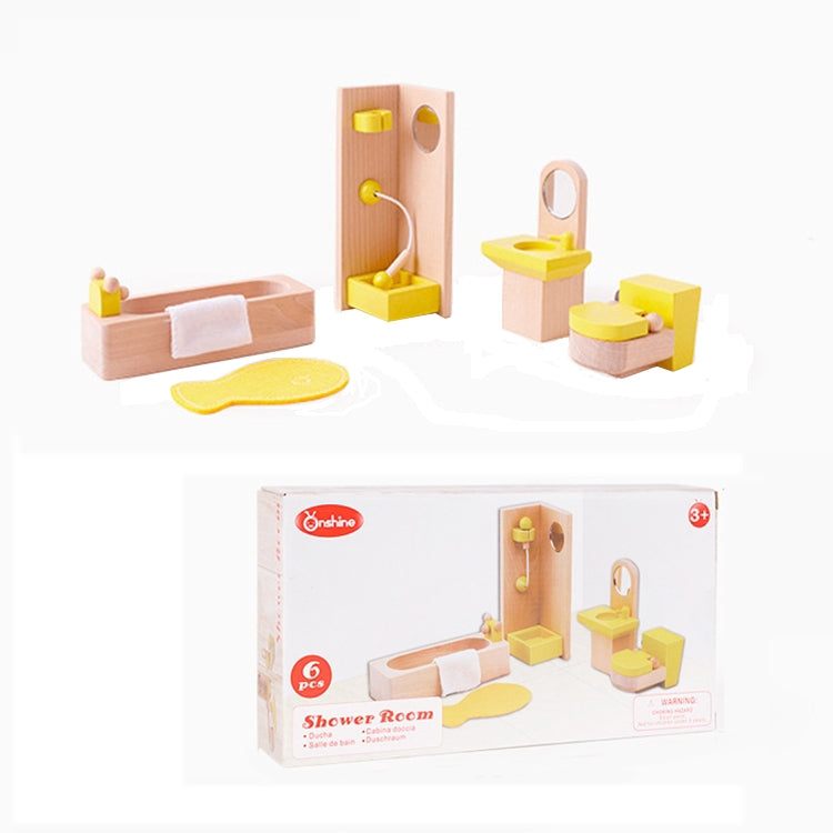 Onshine แกล้งเล่นฉาก DIY บทบาทเล่นอุปกรณ์เฟอร์นิเจอร์ไม้สไตล์:, Children Room, Bathroom, Living Room