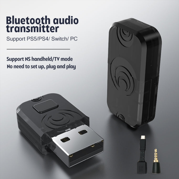 ตัวรับสัญญาณอะแดปเตอร์ส่งสัญญาณเสียง Bluetooth สำหรับ PS5 / PS4 / สวิตช์, For PS5 / PS4 / Switch