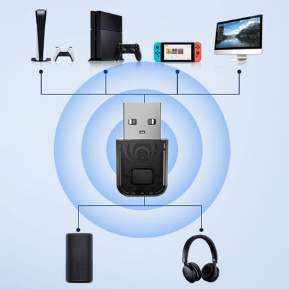 ตัวรับสัญญาณอะแดปเตอร์ส่งสัญญาณเสียง Bluetooth สำหรับ PS5 / PS4 / สวิตช์, For PS5 / PS4 / Switch