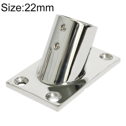 Thicken 316 สแตนเลสสตีล 60 องศาฐานท่อสี่เหลี่ยม Marine เรือ Hardwares, ข้อมูลจำเพาะ:, 22mm, 25mm