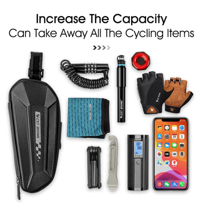 West Biking ขี่จักรยานกระเป๋าท้ายจักรยานกระเป๋าเปลือกแข็ง QUICK RELEASE Bracket กระเป๋าซิลิโคนกันลื่นความจุขนาดใหญ่กระเป๋าท้ายรถ, YP0707262