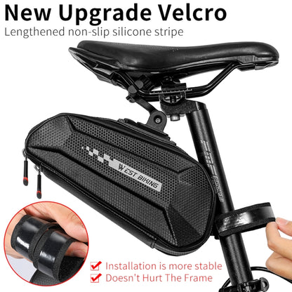 West Biking ขี่จักรยานกระเป๋าท้ายจักรยานกระเป๋าเปลือกแข็ง QUICK RELEASE Bracket กระเป๋าซิลิโคนกันลื่นความจุขนาดใหญ่กระเป๋าท้ายรถ, YP0707262