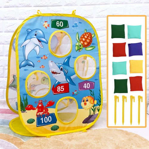 เด็กพับไดโนเสาร์มหาสมุทรโยนกระสอบทรายเต็นท์ของเล่น, Throwing Sandbags Tent Toy