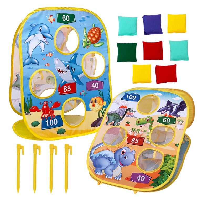 เด็กพับไดโนเสาร์มหาสมุทรโยนกระสอบทรายเต็นท์ของเล่น, Throwing Sandbags Tent Toy