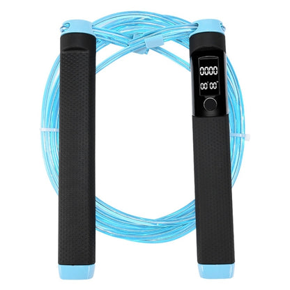 KYTO 2200 แคลอรี่นับอิเล็กทรอนิกส์กระโดดเชือกสองสีสำหรับการทดสอบ ความยาวเชือก: 3 ม, KYTO 2200 (Gray), KYTO 2200 (Blue)