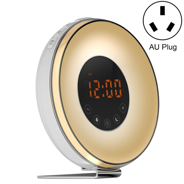 นาฬิกาปลุกแสงพระอาทิตย์ขึ้นและพระอาทิตย์ตกจำลองพร้อมวิทยุ FM, US Plug, EU Plug, UK Plug, AU Plug