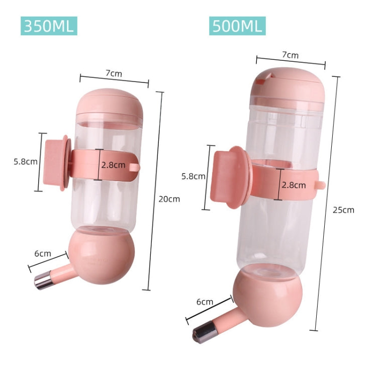 ที่ให้น้ำสำหรับสัตว์เลี้ยงแบบแขวน ถ้วยน้ำสำหรับสัตว์เลี้ยง, 350ml (Blue), 350ml (Pink), 350ml (Light Green), 500ml (Blue), 500ml (Pink), 500ml (Light Green)