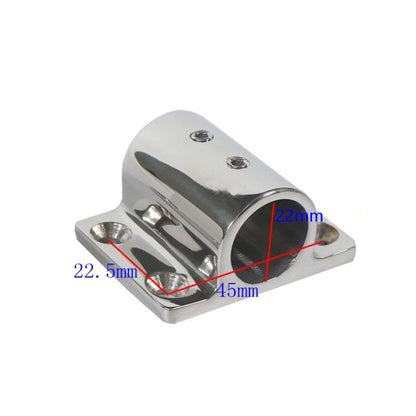 สแตนเลสสตีลสแควร์ Tube Seat เรือยอชท์ Tube ที่นั่งเรืออุปกรณ์เสริม, 22mm 7/8inch, 25mm 1inch