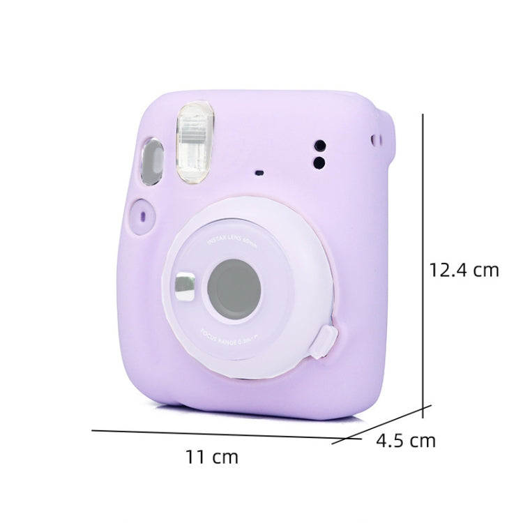ฝาครอบป้องกันซิลิโคนสีเยลลี่สำหรับกล้อง Fujifilm Instax Mini 11, Jelly Color White, Jelly Color Pink, Jelly Color Blue