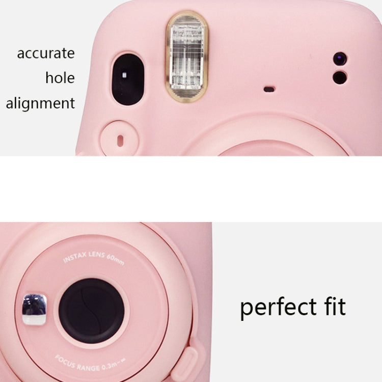 ฝาครอบป้องกันซิลิโคนสีเยลลี่สำหรับกล้อง Fujifilm Instax Mini 11, Jelly Color White, Jelly Color Pink, Jelly Color Blue