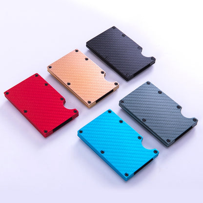 ผู้ถือบัตรธนาคาร RFID โลหะกระเป๋าสตางค์คาร์บอนไฟเบอร์, Gray