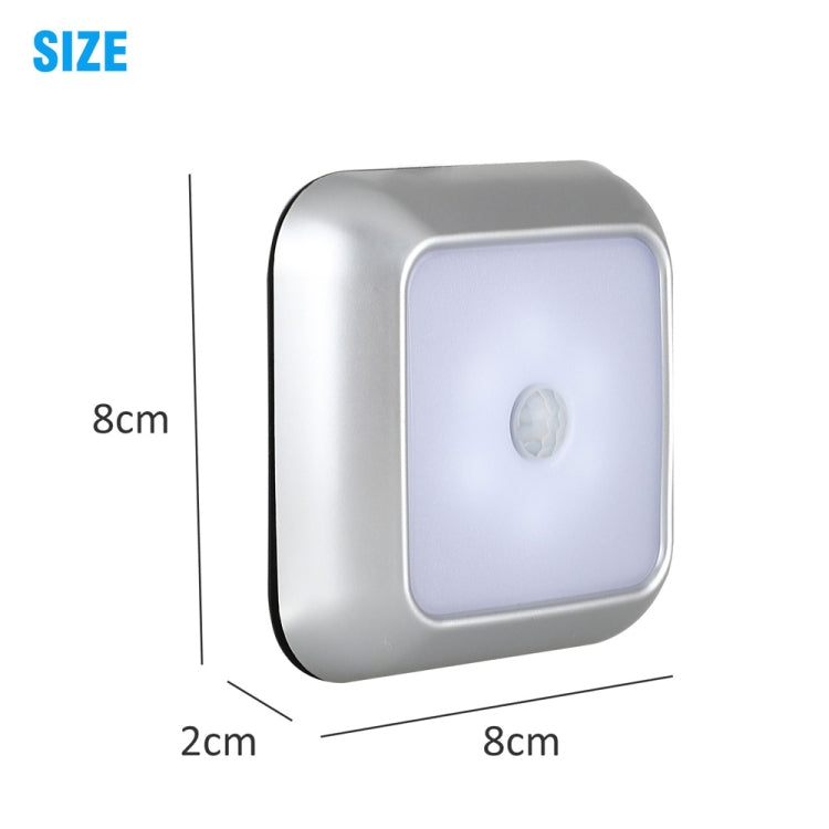 1143 แสงกลางคืนความรู้สึกร่างกายมนุษย์ ไฟตรวจจับบ้านอัจฉริยะ, Silver White Light, Silver Warm Light, White Shell White Light, White Shell Warm Light