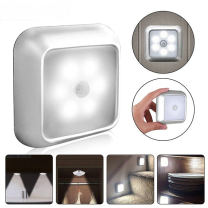 1143 แสงกลางคืนความรู้สึกร่างกายมนุษย์ ไฟตรวจจับบ้านอัจฉริยะ, Silver White Light, Silver Warm Light, White Shell White Light, White Shell Warm Light
