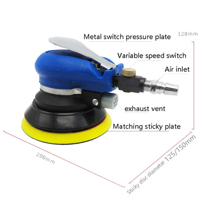 เครื่องกระดาษทรายนิวเมติก เครื่องขัดรถยนต์ เครื่องบด เครื่องแว็กซ์, 5inch Regular, 5inch Vacuum, 6inch Regular, 6inch Vacuum