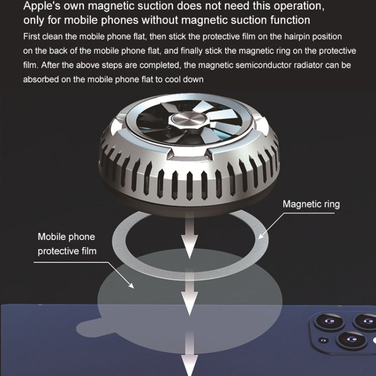 X6 Universal Mini Magnetic โทรศัพท์มือถือแท็บเล็ตคอมพิวเตอร์หม้อน้ำเซมิคอนดักเตอร์, X6