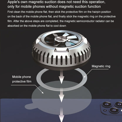 X6 Universal Mini Magnetic โทรศัพท์มือถือแท็บเล็ตคอมพิวเตอร์หม้อน้ำเซมิคอนดักเตอร์, X6