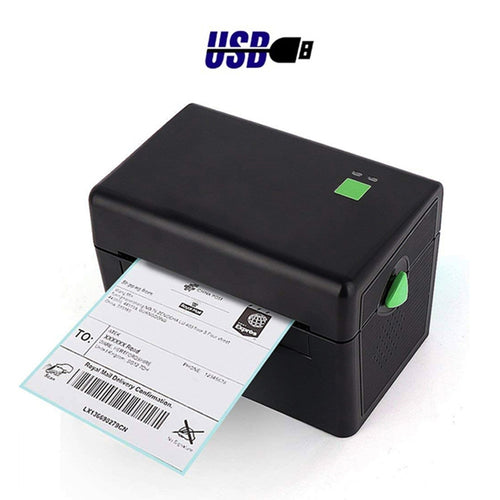 XP-108B 4นิ้ว108มม.เครื่องพิมพ์Thermal Barcodeเครื่องพิมพ์การจัดส่งฉลากเครื่องพิมพ์UPS DHL USPS DPD POCHTA USB Bar Code Maker,EU Plug, USB, USB + Bluetooth Version