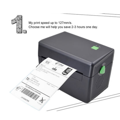 XP-108B 4นิ้ว108มม.เครื่องพิมพ์Thermal Barcodeเครื่องพิมพ์การจัดส่งฉลากเครื่องพิมพ์UPS DHL USPS DPD POCHTA USB Bar Code Maker,EU Plug, USB, USB + Bluetooth Version
