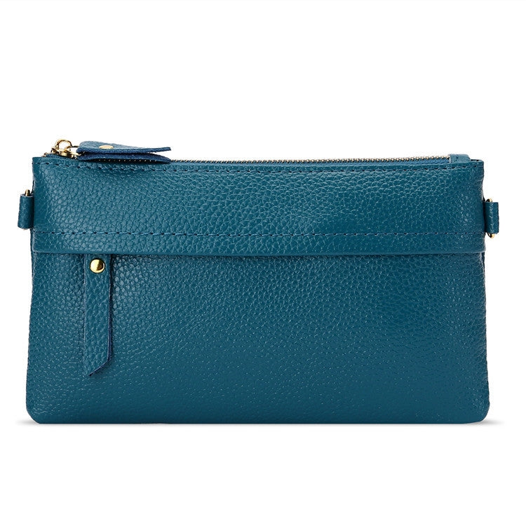 กระเป๋าใส่เหรียญโทรศัพท์มือถือไหล่เดียวแนวทแยงสำหรับสุภาพสตรี, Red, Navy Blue, Black, Ink, Lake Blue, Khaki, Jujube Red, Orange, Brown