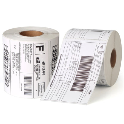 กระดาษ ShippingLabel แบบติดด้วยตนเองความร้อนเหมาะสำหรับเครื่องพิมพ์ XP-108B, 100 x 100 x 500 Sheet/ Roll, 100 x 150 x 350 Sheet/ Roll