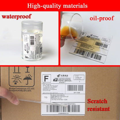 กระดาษ ShippingLabel แบบติดด้วยตนเองความร้อนเหมาะสำหรับเครื่องพิมพ์ XP-108B, 100 x 100 x 500 Sheet/ Roll, 100 x 150 x 350 Sheet/ Roll