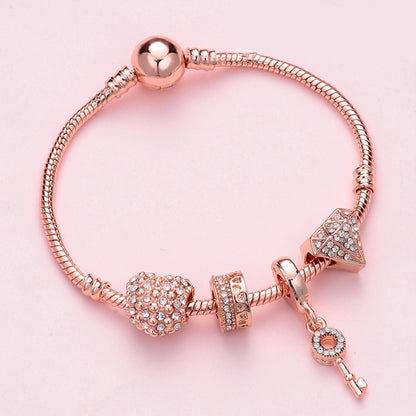 สร้อยข้อมือผู้หญิง Rose Gold Beaded, SL124 18cm, SL124 19cm, SL124 20cm, SL125 18cm, SL125 19cm, SL125 20cm, SL126 18cm, SL126 19cm, SL126 20cm, SL128 18cm, SL128 19cm, SL128 20cm, SL129 18cm, SL129 19cm, SL129 20cm, SL130 18cm, SL130 19cm, SL130 20cm ...