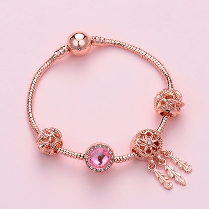 สร้อยข้อมือผู้หญิง Rose Gold Beaded, SL124 18cm, SL124 19cm, SL124 20cm, SL125 18cm, SL125 19cm, SL125 20cm, SL126 18cm, SL126 19cm, SL126 20cm, SL128 18cm, SL128 19cm, SL128 20cm, SL129 18cm, SL129 19cm, SL129 20cm, SL130 18cm, SL130 19cm, SL130 20cm ...