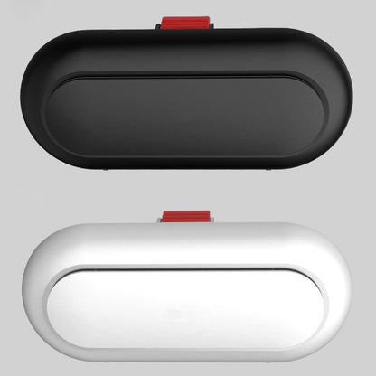 กล่องใส่แว่นตารถยนต์มัลติฟังก์ชั่นรถยนต์ด้านใน Visor Storage Card, Back Single Snap Black, Back Single Snap White