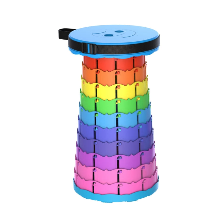 เก้าอี้ตกปลาแบบพกพาพับเก็บได้กลางแจ้ง, 45cm(Rainbow)
