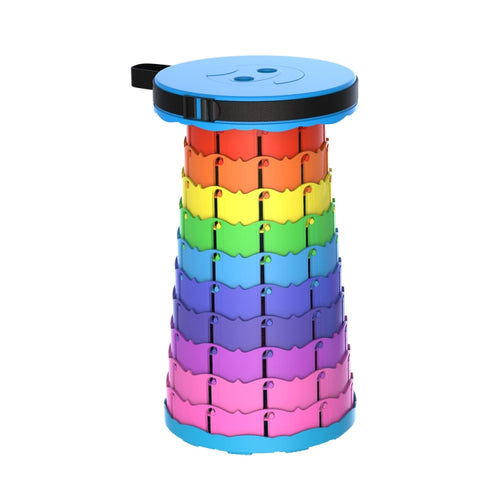 เก้าอี้ตกปลาแบบพกพาพับเก็บได้กลางแจ้ง, 45cm(Rainbow)