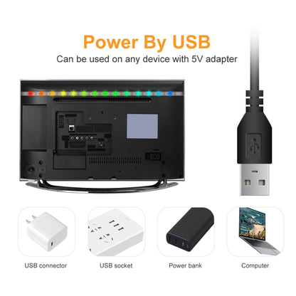 แถบไฟ LED 16 สี รีโมทคอนโทรล RGB Light Belt USB Symphony Neon แถบไฟอ่อนตกแต่ง, 3m, 4m
