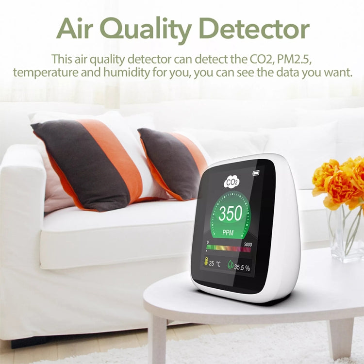DM1308 CO2 Monitor Tester คุณภาพอากาศภายในอาคาร 400-5000ppm ดิจิตอลคาร์บอนไดออกไซด์อุณหภูมิความชื้น NDIR Sensor