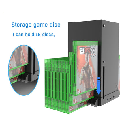 JYS X133 Multi-Function Cooling Base + Game Disc Storage สำหรับโฮสต์ XBOX Series X, JYS X133
