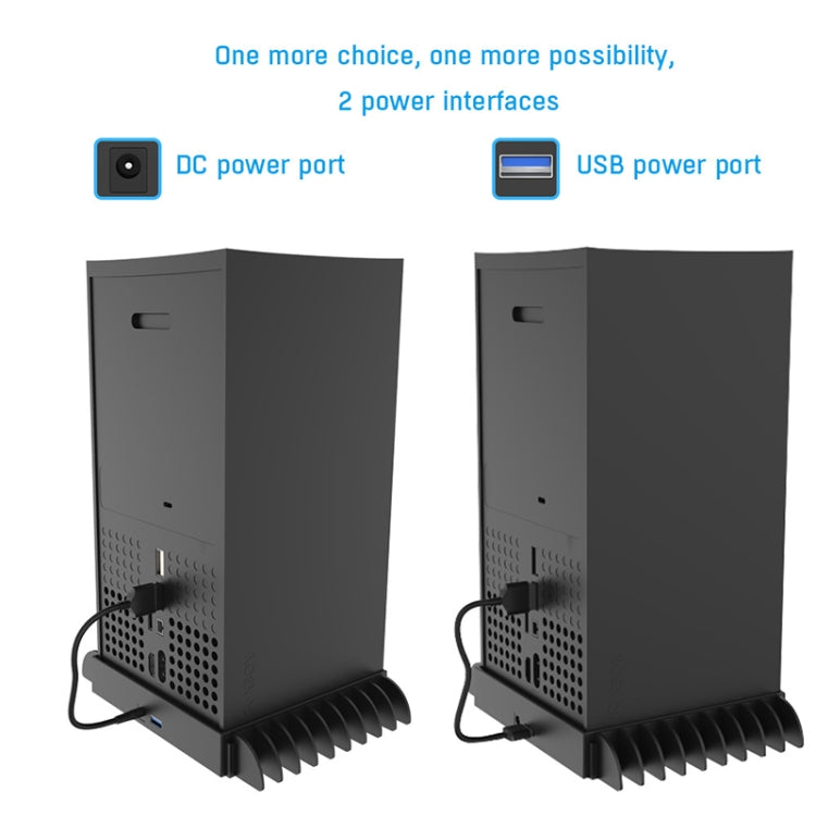 JYS X133 Multi-Function Cooling Base + Game Disc Storage สำหรับโฮสต์ XBOX Series X, JYS X133