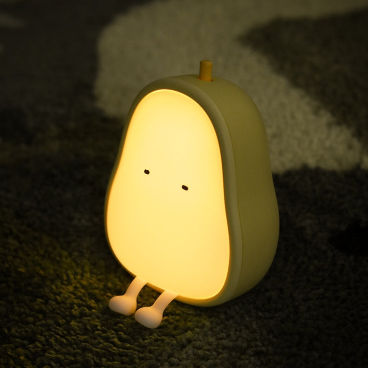 Pear Shape Night Light ซิลิโคนห้องนอนนุ่มแสงอุ่น LED Night Light, Pear Shape