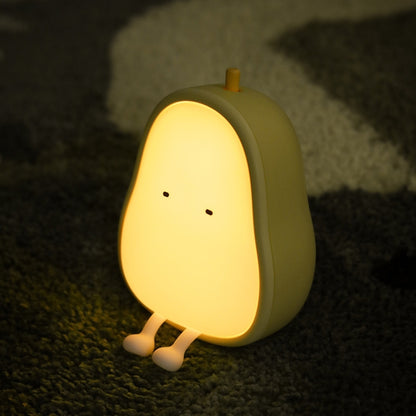 Pear Shape Night Light ซิลิโคนห้องนอนนุ่มแสงอุ่น LED Night Light, Pear Shape
