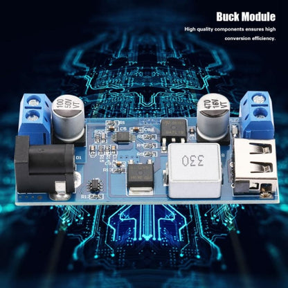 HW-688 DC 5V6A บัคโมดูล 12V24V ถึง 5V แหล่งจ่ายไฟ USB ชาร์จ 5A พลังงานสูง 30W, 24V / 12V To 5V 6A