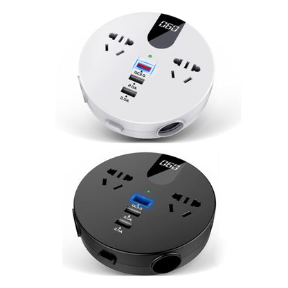 QC3.0 รถ 12V 24V ถึง 110V 220V อินเวอร์เตอร์มัลติฟังก์ชั่น