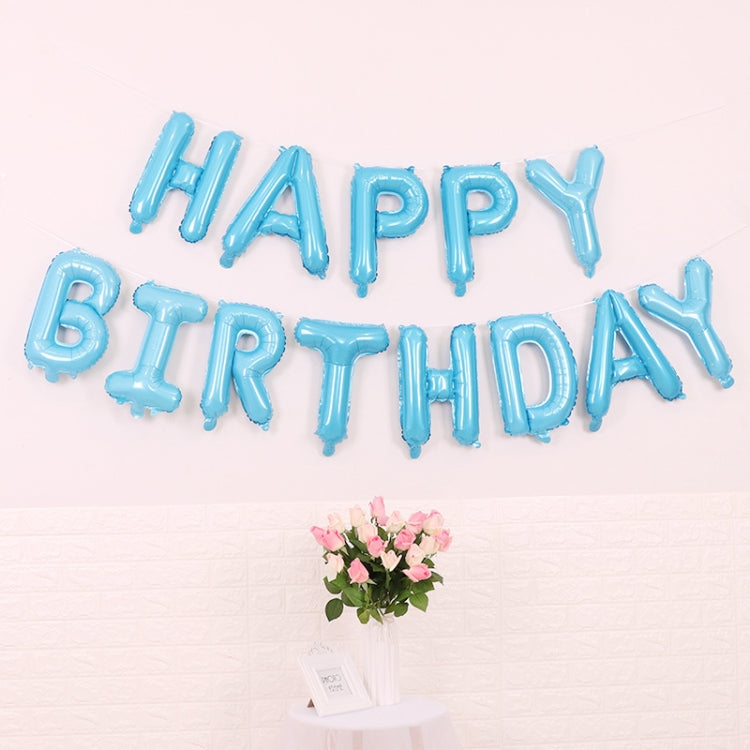 2 PCS 16 Inch Happy Birthday Letter Aluminium Film Balloon Birthday Party Decoration ข้อมูลจำเพาะ: