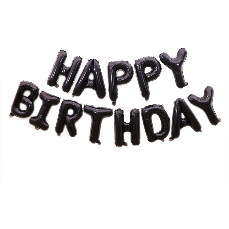 2 PCS 16 Inch Happy Birthday Letter Aluminium Film Balloon Birthday Party Decoration ข้อมูลจำเพาะ: