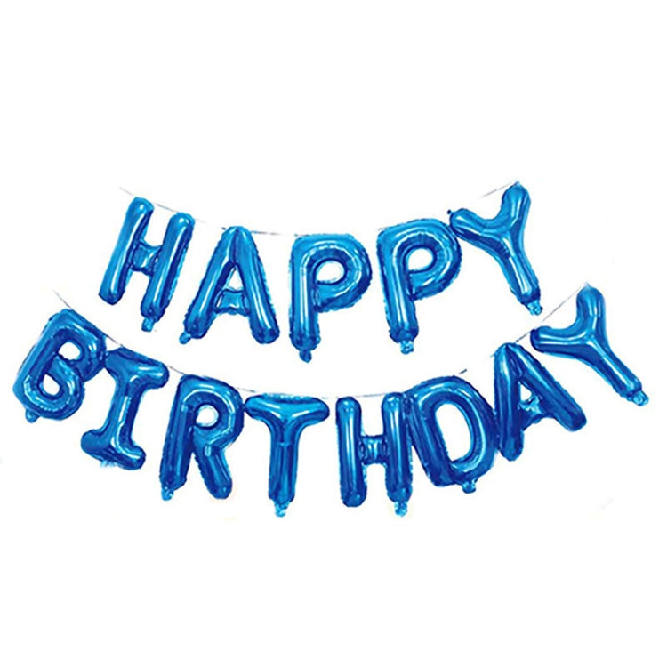2 PCS 16 Inch Happy Birthday Letter Aluminium Film Balloon Birthday Party Decoration ข้อมูลจำเพาะ: