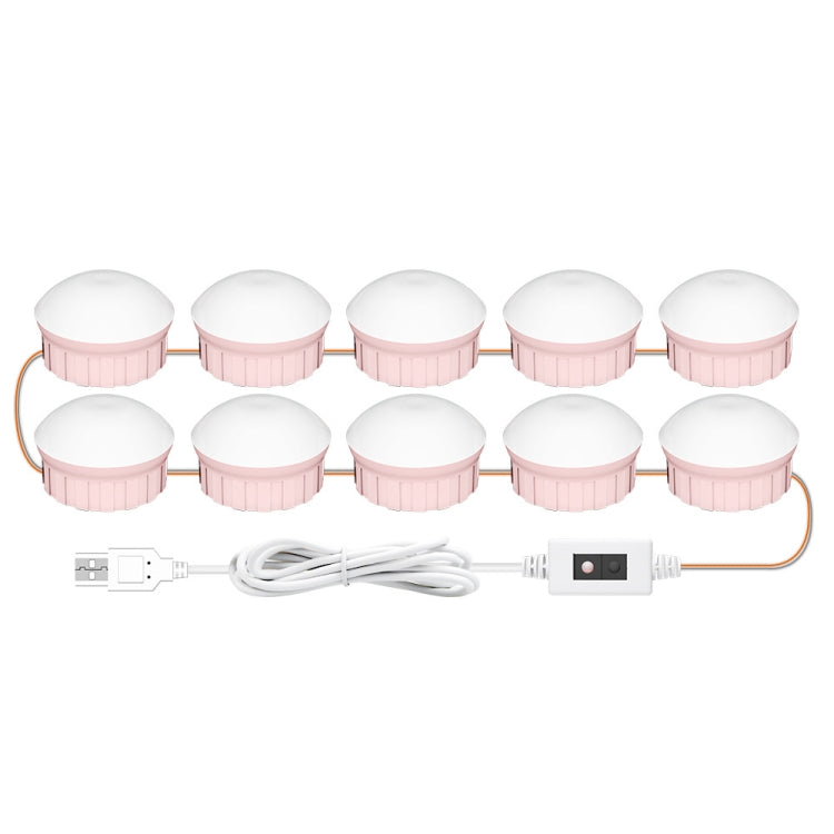 โคมไฟ LED แต่งหน้ากระจกด้านหน้าความงามเติมแสงมือกวาดความรู้สึกโคมไฟ, 2 Bulbs, 6 Bulbs, 10 Bulbs, 14 Bulbs
