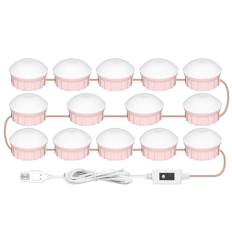 โคมไฟ LED แต่งหน้ากระจกด้านหน้าความงามเติมแสงมือกวาดความรู้สึกโคมไฟ, 2 Bulbs, 6 Bulbs, 10 Bulbs, 14 Bulbs