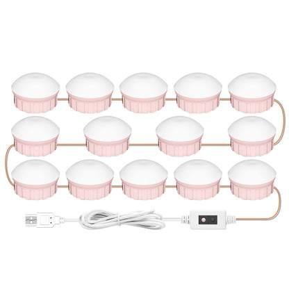 โคมไฟ LED แต่งหน้ากระจกด้านหน้าความงามเติมแสงมือกวาดความรู้สึกโคมไฟ, 2 Bulbs, 6 Bulbs, 10 Bulbs, 14 Bulbs