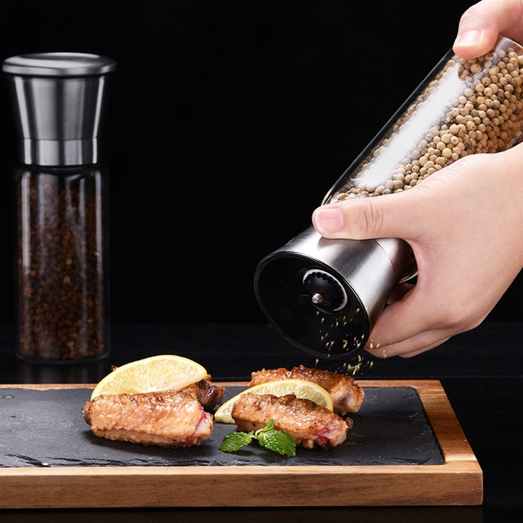 304 สแตนเลสเกลือทะเลเครื่องบดพริกไทยบ้านพริกไทยกาแฟด้วยตนเองขวดบด, 450ml