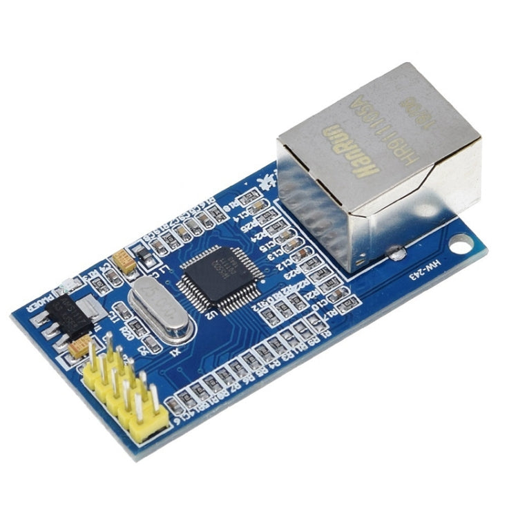 HW-243 W5500 Ethernet โมดูลเครือข่ายฮาร์ดแวร์ TCP / IP 51 / STM32 Single-Chip Program