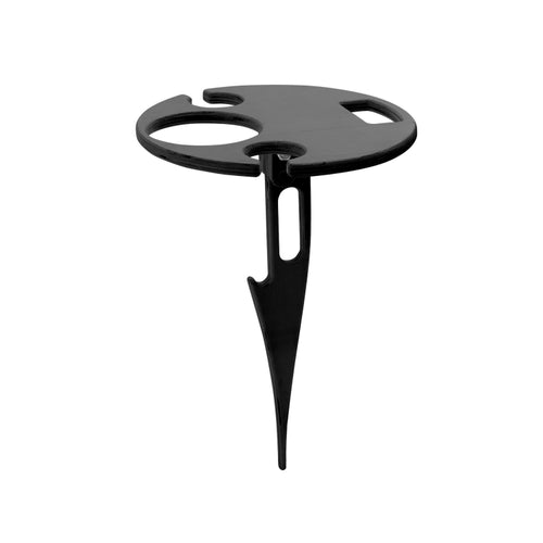 โต๊ะพับแบบพกพากลางแจ้งโต๊ะชายหาดกลางแจ้ง, Black, Double Layer Wood Color, Double Layer Black