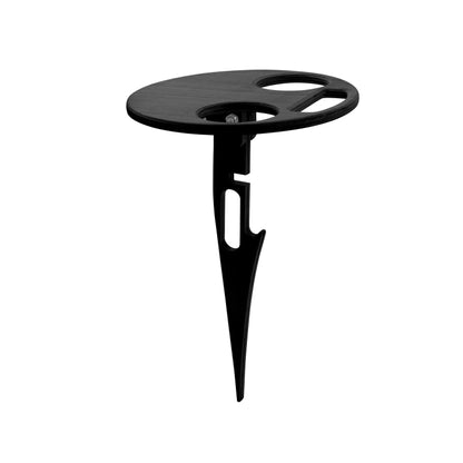 โต๊ะพับแบบพกพากลางแจ้งโต๊ะชายหาดกลางแจ้ง, Black, Double Layer Wood Color, Double Layer Black